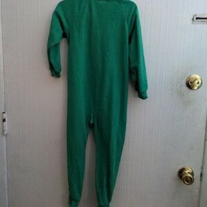 Kids Green One Piece Pajamas